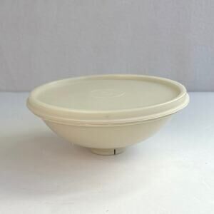 Vintage Tupperware Replacement Bowl & Lid (491-10) for Chip & Dip Set 492-3